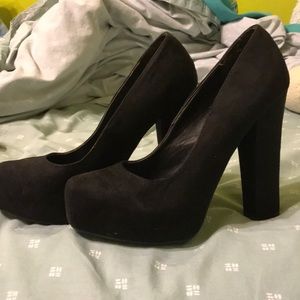 black heels